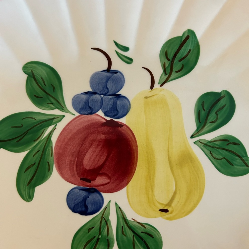 Blue Ridge “Fruit Salad” large platter - Picture 2 of 3